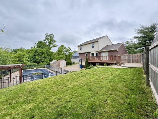 1317 Brook Ct, Erlanger, KY 41018 - view of yard with a deck