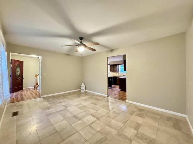 1317 Brook Ct, Erlanger, KY 41018 - unfurnished room with a ceiling fan and baseboards