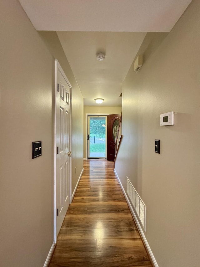 1317 Brook Ct, Erlanger, KY 41018 - corridor with dark wood-style floors and baseboards