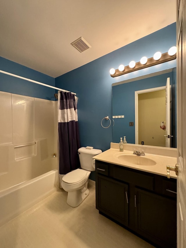 1317 Brook Ct, Erlanger, KY 41018 - bathroom featuring toilet, vanity, and shower / bath combo