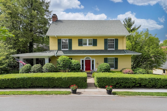 69 Linden Ave, Fort Thomas, KY 41075 - view of front of house with a chimney and a shingled roof
