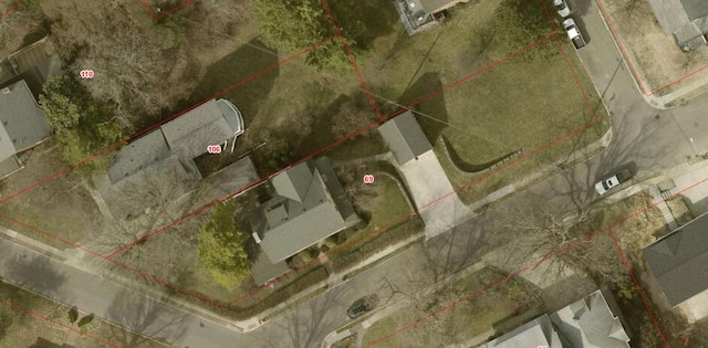 69 Linden Ave, Fort Thomas, KY 41075 - aerial overview of property's location featuring property parcel outlined