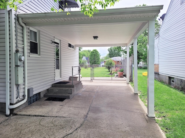 107 Timberlake Ave, Erlanger, KY 41018 - view of patio featuring a carport and a gate