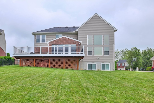 2011 Holderness Dr, Union, KY 41091 - back of property featuring a wooden deck