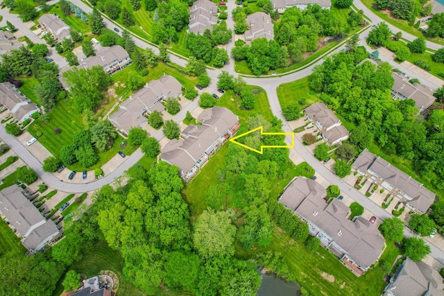 aerial perspective of suburban area