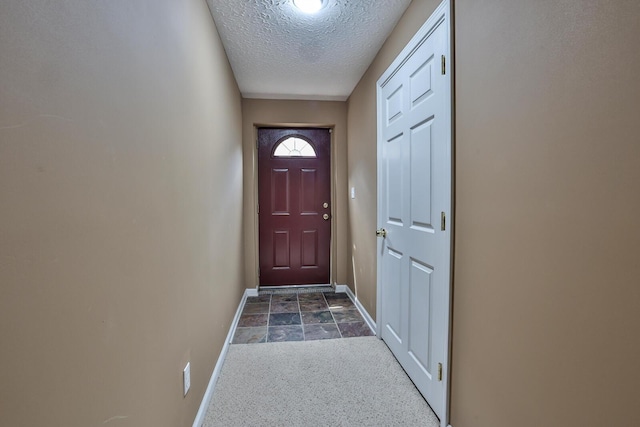 9015 Washington Trace Rd, California, KY 41007 - entryway featuring a textured ceiling and dark carpet