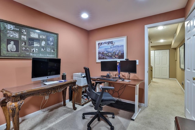 9015 Washington Trace Rd, California, KY 41007 - office with carpet and recessed lighting