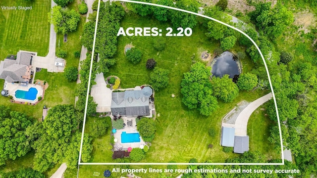 9015 Washington Trace Rd, California, KY 41007 - aerial overview of property's location featuring property boundaries highlighted