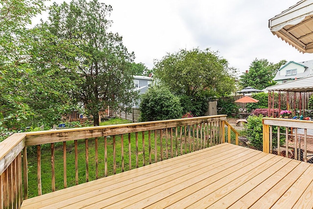 view of wooden terrace