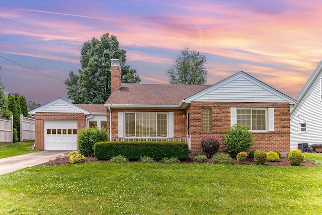 39 Buttermilk Pike, Fort Mitchell, KY 41017 - view of front of home with brick siding, a yard, and a chimney