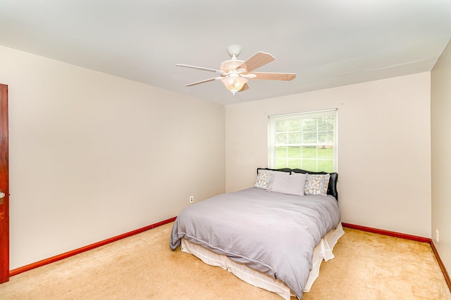 39 Buttermilk Pike, Fort Mitchell, KY 41017 - bedroom featuring light colored carpet, baseboards, and a ceiling fan