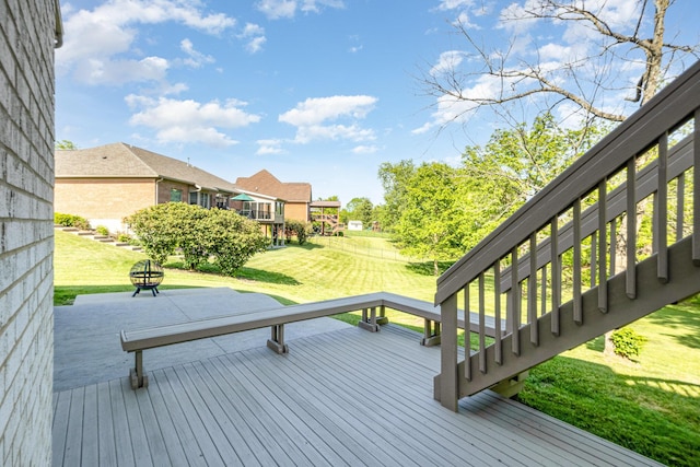 1169 Appomattox Dr, Florence, KY 41042 - wooden terrace featuring a yard