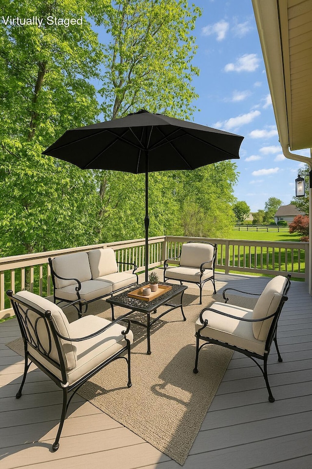 1169 Appomattox Dr, Florence, KY 41042 - wooden deck featuring an outdoor living space