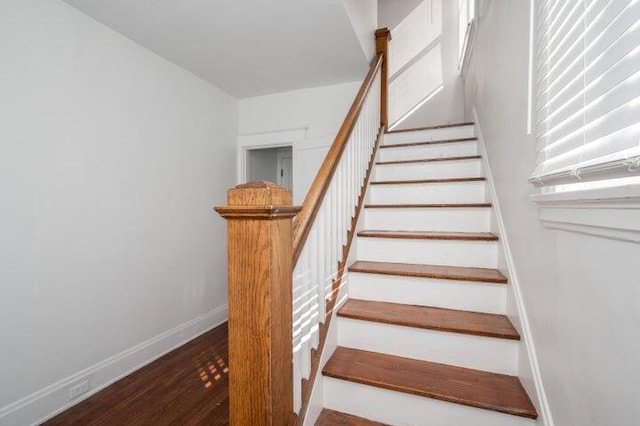 2730 Dakota Ave, Covington, KY 41015 - staircase with wood finished floors and baseboards