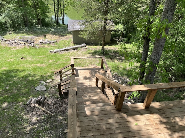 247 Hideaway, Owenton, KY 40359 - view of wooden deck