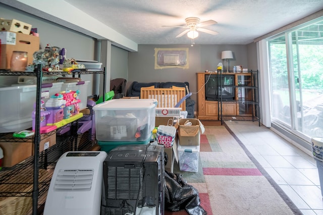 2220 Genevieve Ln, Covington, KY 41011 - bedroom with a textured ceiling, ceiling fan, and access to outside