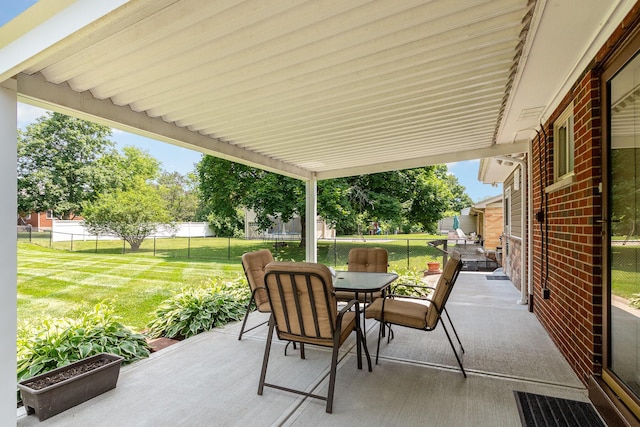 2534 Buttermilk Pike, Fort Mitchell, KY 41017 - fenced backyard featuring outdoor dining space and a patio area