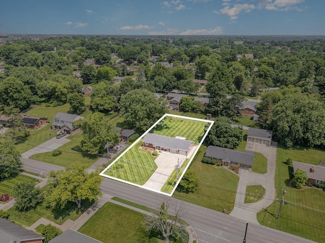 2534 Buttermilk Pike, Fort Mitchell, KY 41017 - aerial perspective of suburban area with property boundaries highlighted