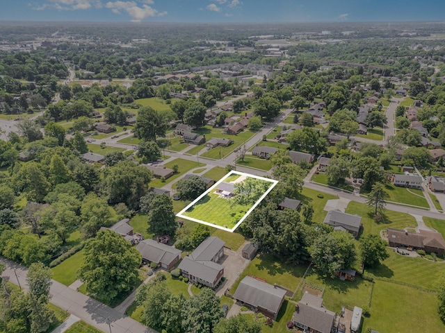 2534 Buttermilk Pike, Fort Mitchell, KY 41017 - aerial perspective of suburban area featuring property boundaries highlighted