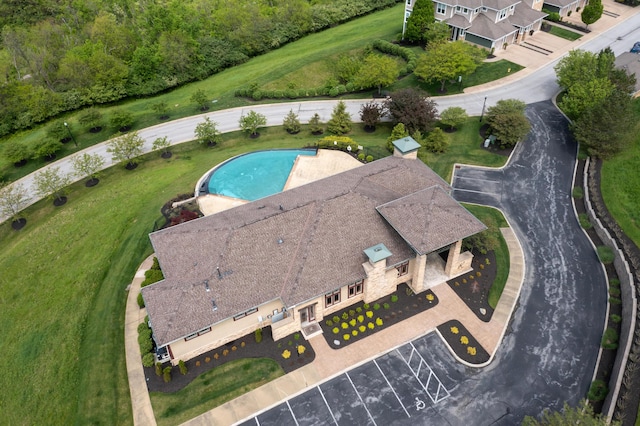567 Riverpointe Dr Unit 11, Dayton, KY 41074 - bird's eye view of a pool area