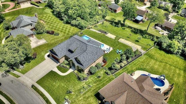 3257 Ivy Ridge Dr, Taylor Mill, KY 41015 - aerial overview of property's location with a pool area