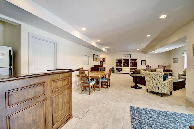 3257 Ivy Ridge Dr, Taylor Mill, KY 41015 - dining area with light carpet and recessed lighting