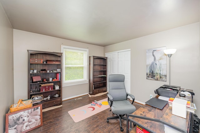 8 Whispering Woods Ln, Alexandria, KY 41001 - home office with baseboards and wood finished floors