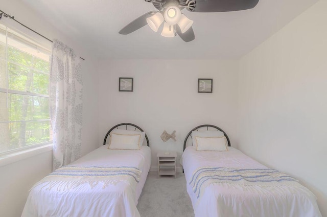 6740 Wisdom Dock Rd, Albany, KY 42602 - bedroom with carpet floors and a ceiling fan
