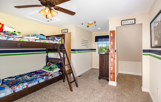 14492 Stephenson Rd, Morning View, KY 41063 - carpeted bedroom featuring baseboards and ceiling fan