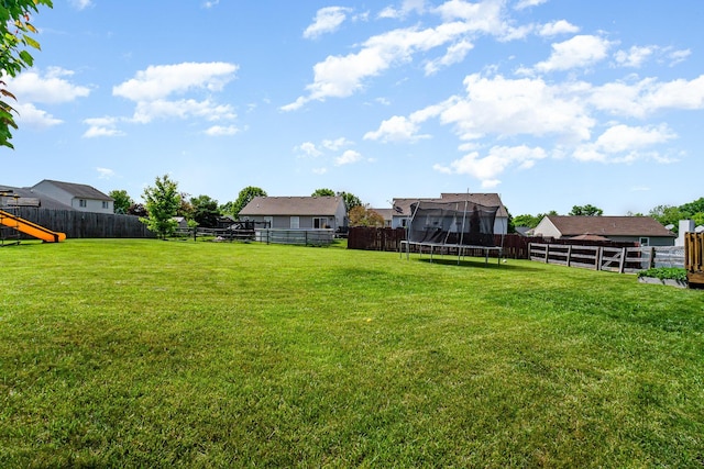 1051 Apple Blossom Dr, Florence, KY 41042 - view of yard with a trampoline, a playground, and a residential view