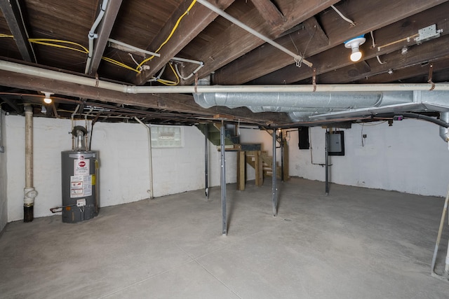 2789 Madison Ave, Covington, KY 41015 - below grade area featuring water heater and electric panel
