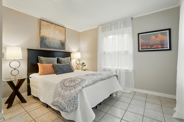 1126 Audubon Rd, Park Hills, KY 41011 - bedroom with light tile patterned flooring, baseboards, and ornamental molding