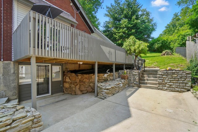 1126 Audubon Rd, Park Hills, KY 41011 - view of patio / terrace with stairway