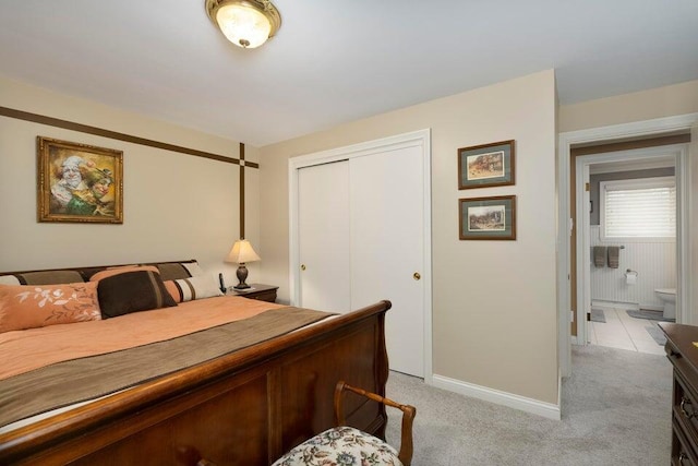 871 Bristow Rd, Independence, KY 41051 - bedroom with a closet, light colored carpet, and baseboards