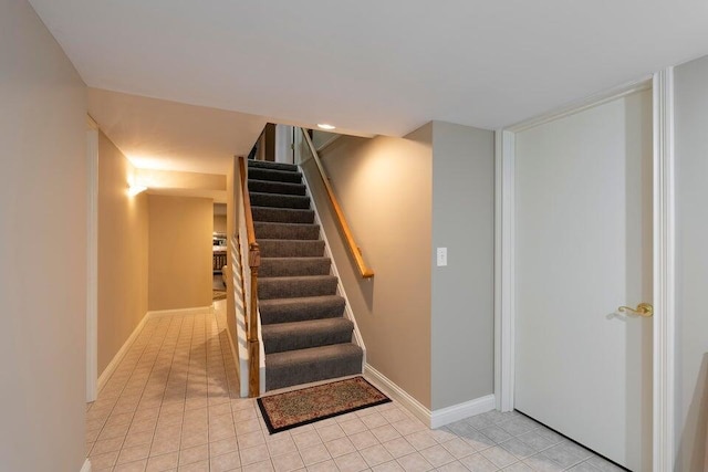 871 Bristow Rd, Independence, KY 41051 - stairway with tile patterned flooring and baseboards