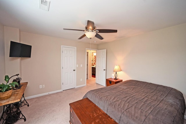 10113 Lapalco Ct, Union, KY 41091 - bedroom featuring light carpet, baseboards, and ceiling fan