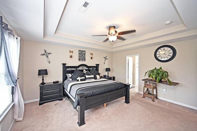 10113 Lapalco Ct, Union, KY 41091 - carpeted bedroom with a raised ceiling, baseboards, and a ceiling fan