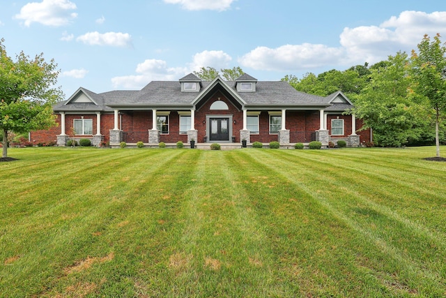 3270 Ballantree Way, Verona, KY 41092 - view of front of home with brick siding, covered porch, and a front lawn