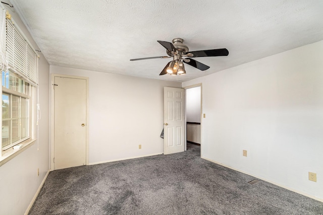 6753 Curtis Way, Florence, KY 41042 - carpeted empty room with ceiling fan, baseboards, and a textured ceiling