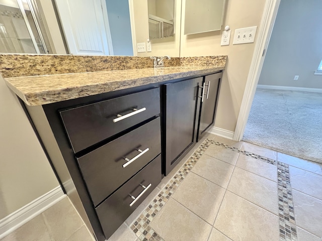 1859 Riverpointe Ct Unit 11, Dayton, KY 41074 - bathroom featuring baseboards, tile patterned flooring, and vanity