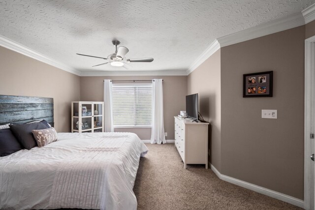 21 Laurel Ridge Dr, Alexandria, KY 41001 - bedroom featuring ornamental molding, light carpet, baseboards, and ceiling fan