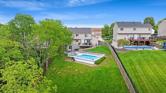 21 Laurel Ridge Dr, Alexandria, KY 41001 - back of house with a wooden deck and a residential view