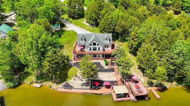 445 Elk Lake Resort Rd Unit 882, Owenton, KY 40359 - view from above of property with a nearby body of water