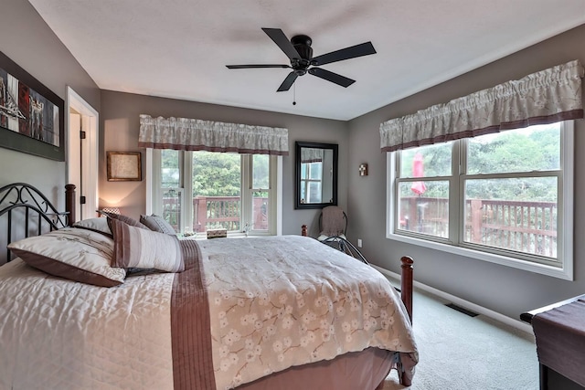 445 Elk Lake Resort Rd Unit 882, Owenton, KY 40359 - bedroom featuring carpet floors, baseboards, and a ceiling fan