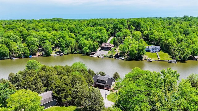 445 Elk Lake Resort Rd Unit 882, Owenton, KY 40359 - aerial view of a large body of water and a heavily wooded area