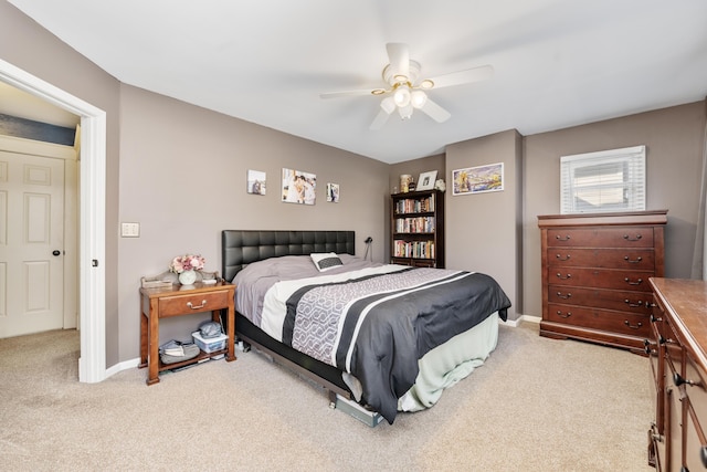 615 Highland Pike, Covington, KY 41014 - bedroom featuring carpet, baseboards, and a ceiling fan
