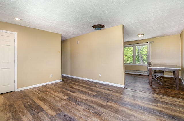 1750 Walnut Lick Rd, Verona, KY 41092 - unfurnished room featuring wood finished floors, a textured ceiling, baseboards, and recessed lighting