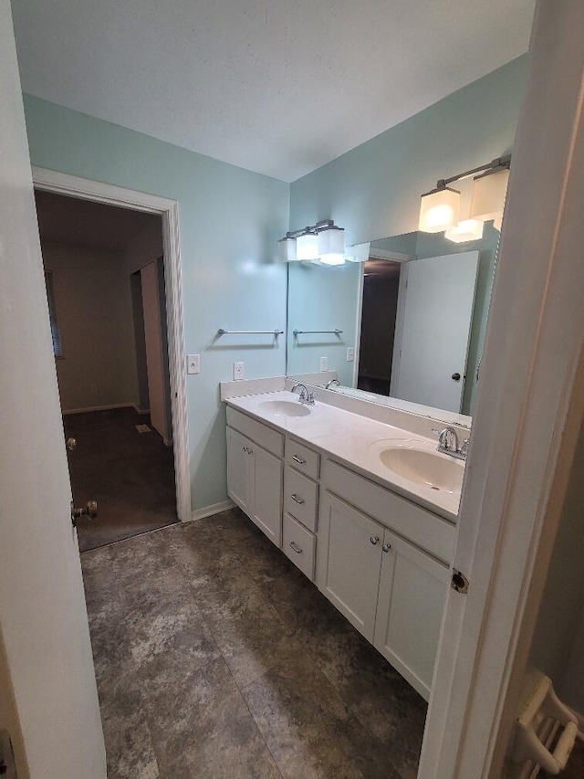 218 Shaker Heights Ln, Crestview Hills, KY 41017 - full bathroom with double vanity and stone finish floors