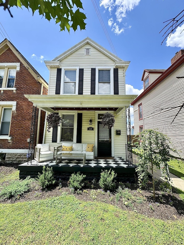 320 Ward Ave, Bellevue, KY 41073 - view of front of house featuring covered porch