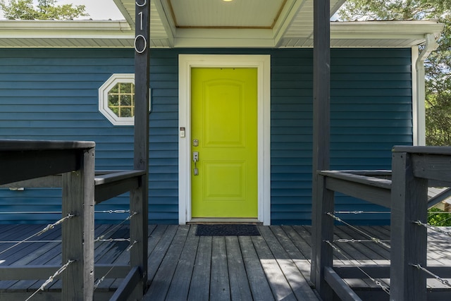 310 Greene Rd, Williamstown, KY 41097 - entrance to property with a wooden deck